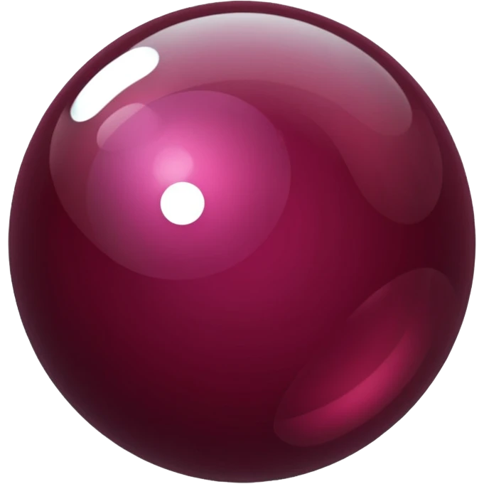 burgundy transparent sparkling bubble emoji