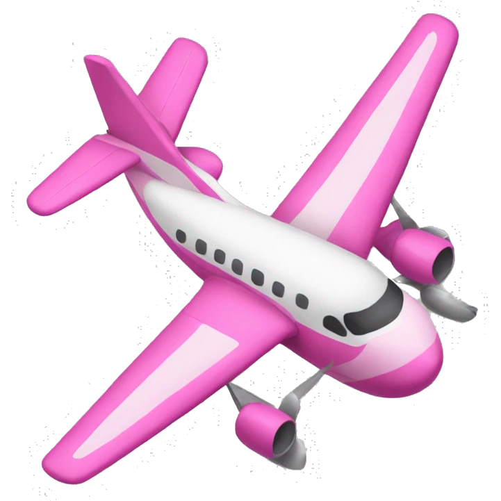 pink airplane emoji