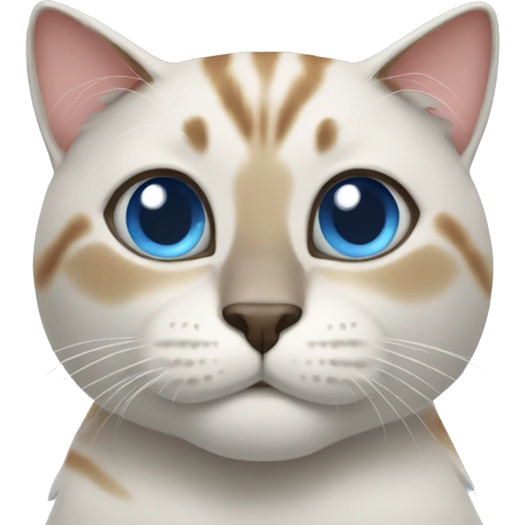 Tai cat with blue eyes emoji