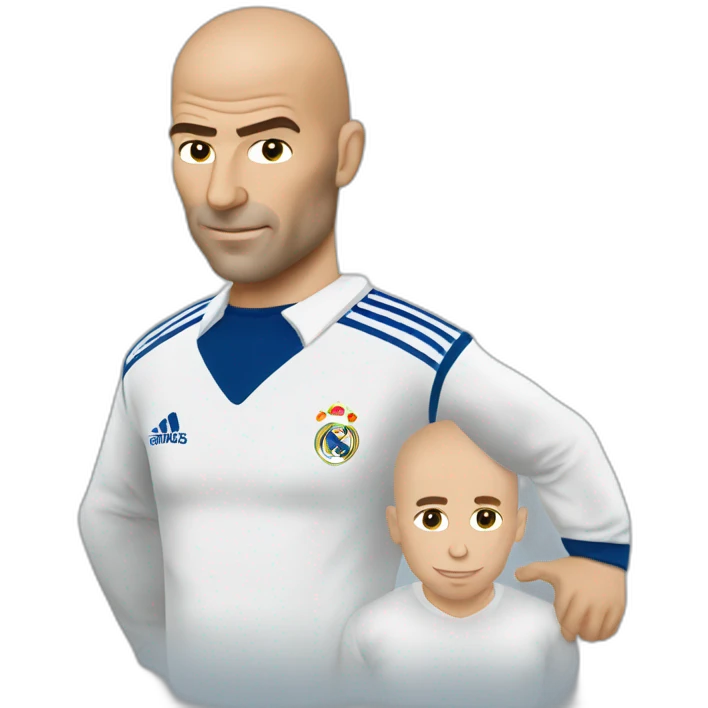 zinedine zidane avec le regard coquin emoji