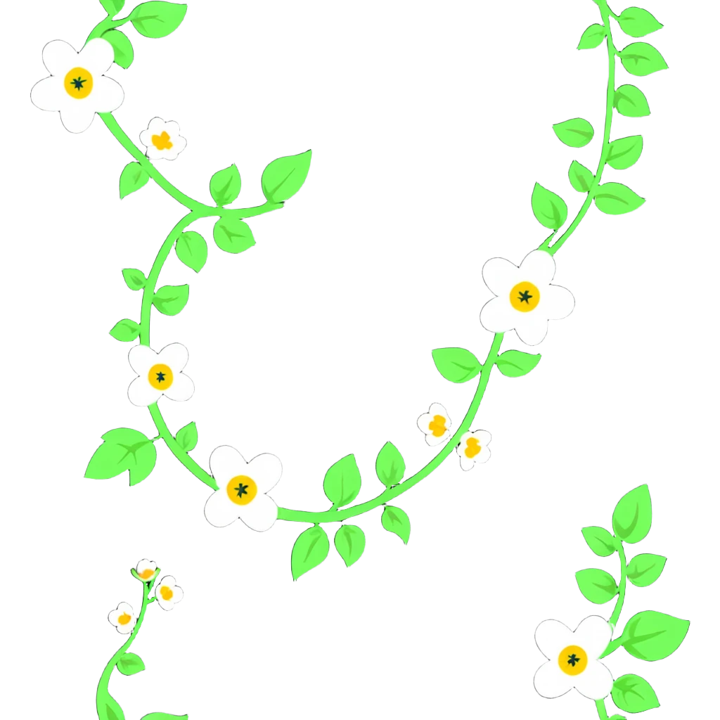 flowering vine with blooms emoji
