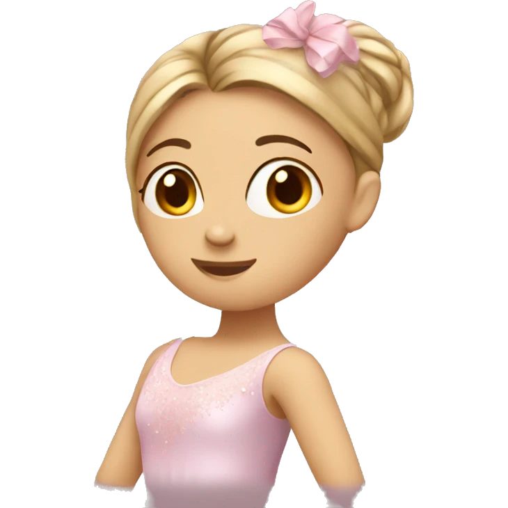 ballerina studying english emoji
