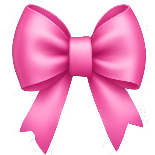 Pink bow ribbon emoji