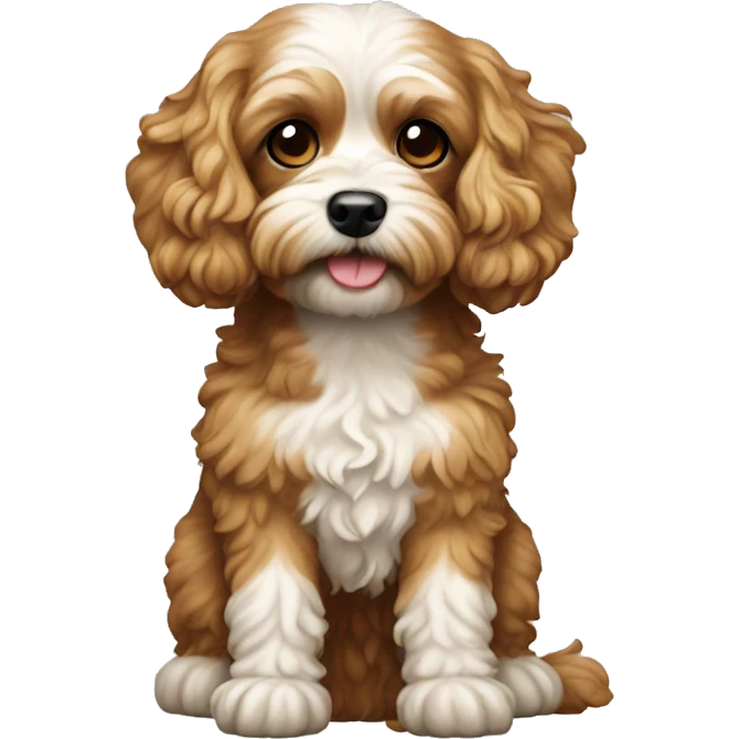 Cavapoo dog emoji