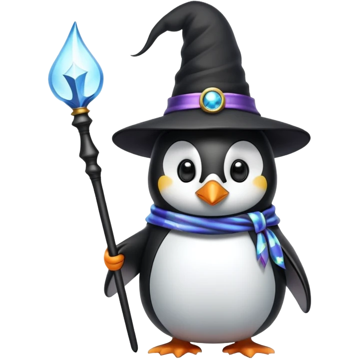 Penguin Wizard emoji