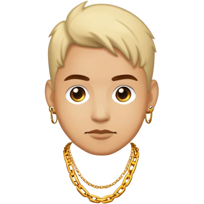 Robin wearing chain emoji