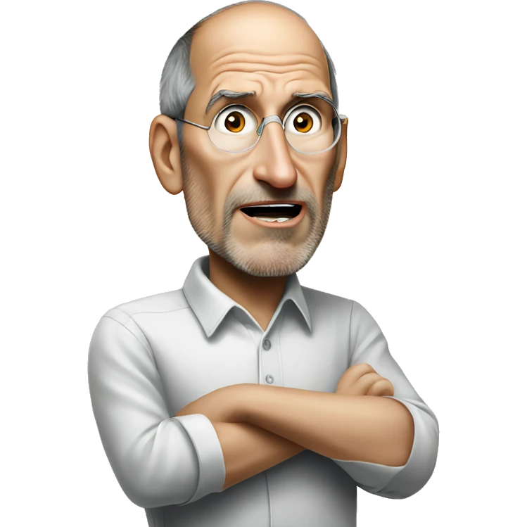 steve jobs shocked from price emoji