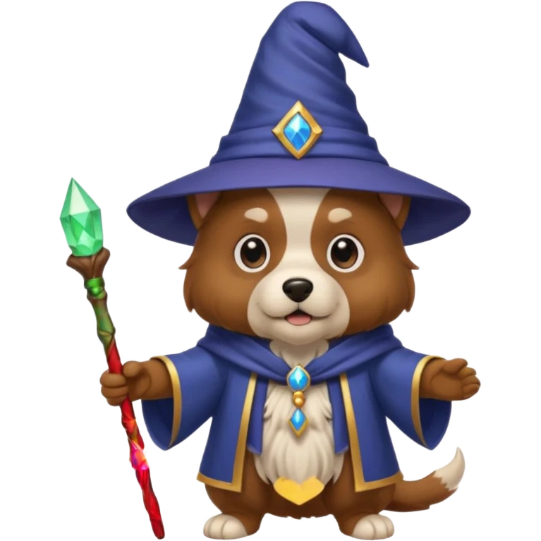 Dog wizard emoji