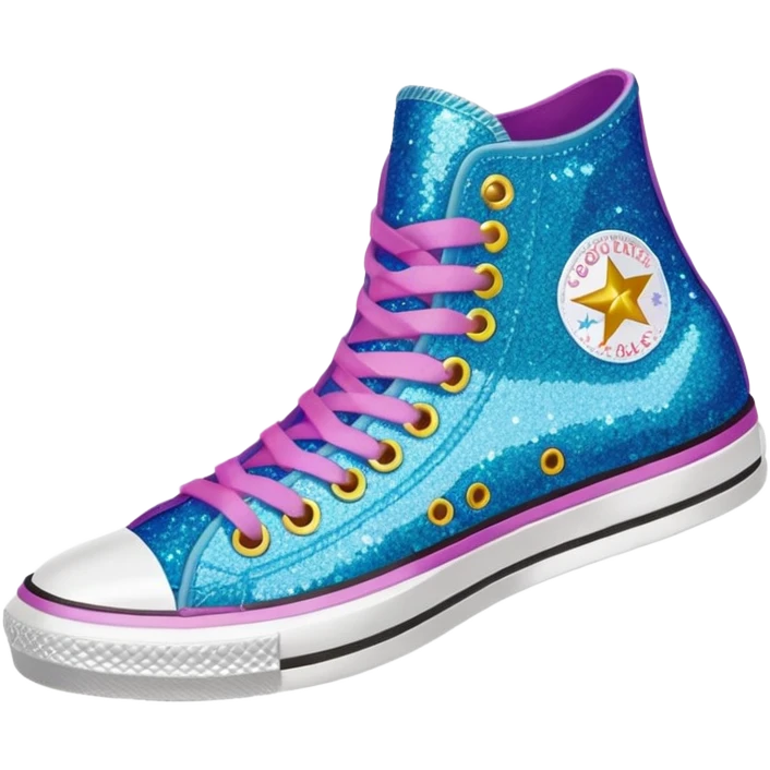 glitter converse sneakers emoji