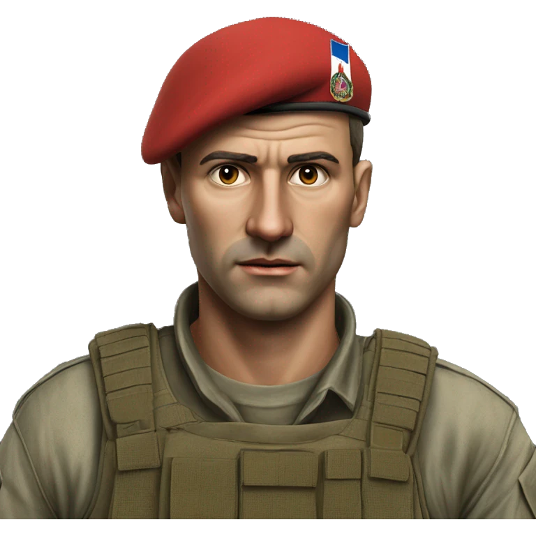 A serious Serbian resistance soldier 1990 photorealistic without helmet emoji