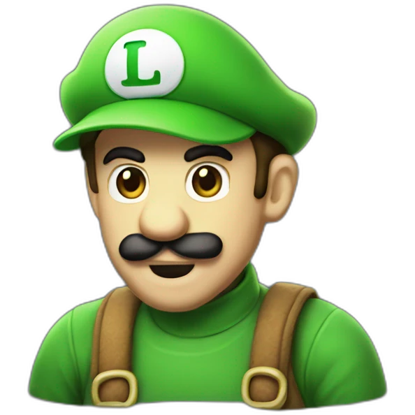Luigi squelette emoji