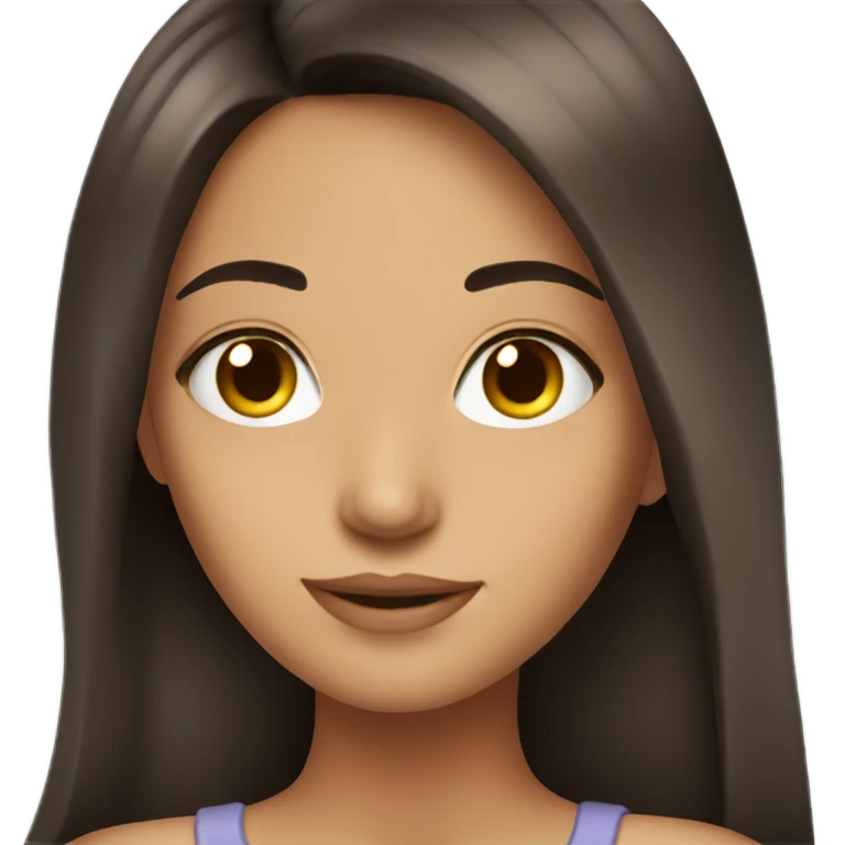 pretty brunette girl emoji