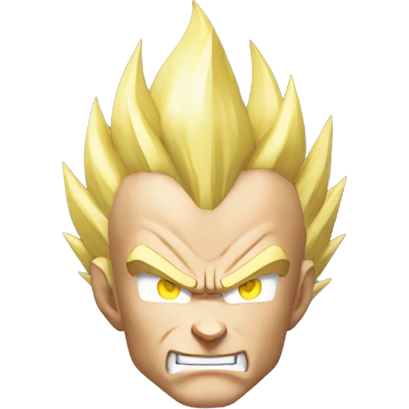 Vegeta as super saiyan 3 emoji