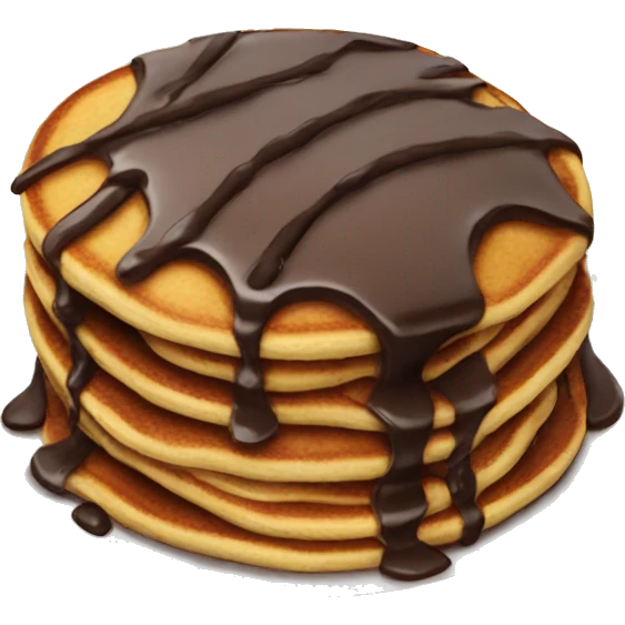 Chocolate pancakes emoji