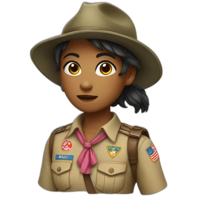 Scout fille emoji