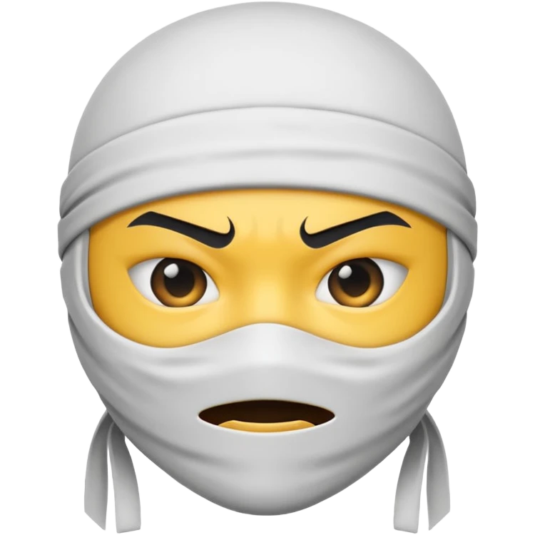 Emoji ninja blanco emoji