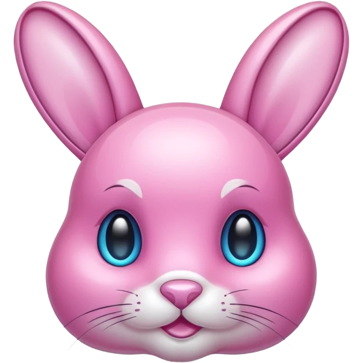 crystal bunny pink emoji
