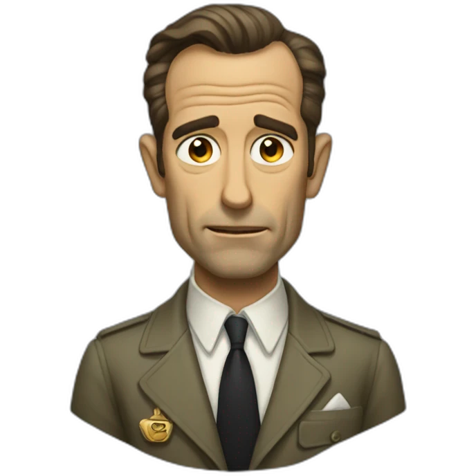 Humprey Bogart disparant emoji