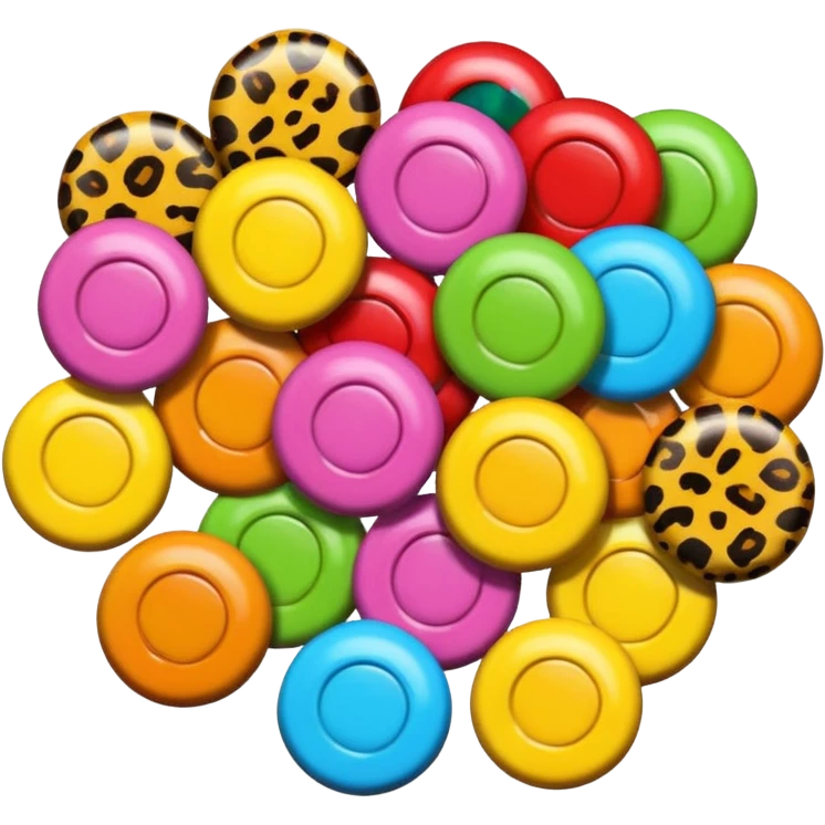 leopard print candy emoji