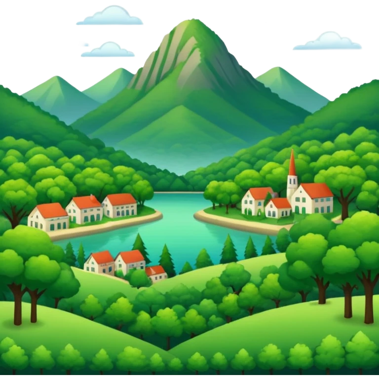 In our hometown, there’s plenty of trees emoji