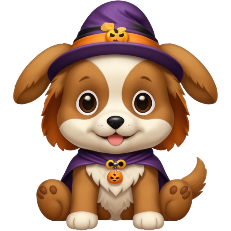Halloween puppy emoji