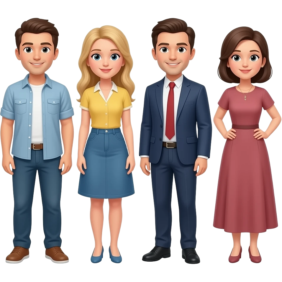 2 men and 4 women which are exactly 2 men and 4 women that are exactly 2 men and 4 women with a total of 6 emoji