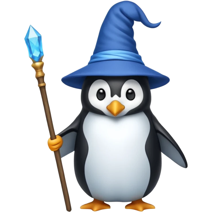 Penguin Wizard emoji