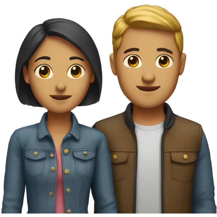 couple with heads together emoji