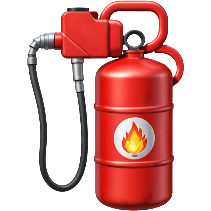 red american gas canister pouring diesel emoji