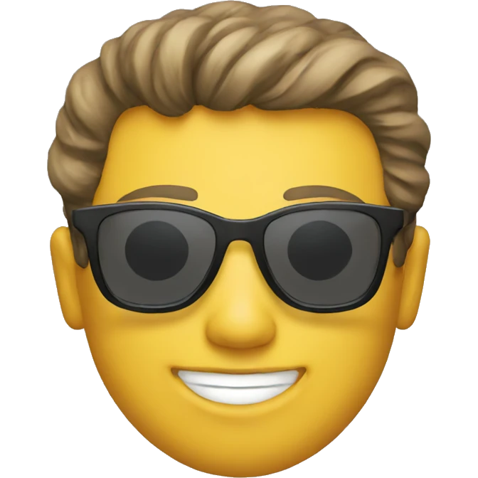 a person with sun glasses emoji