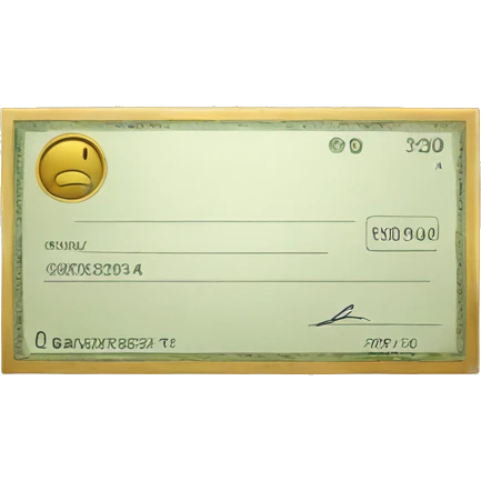 cheque bancario emoji