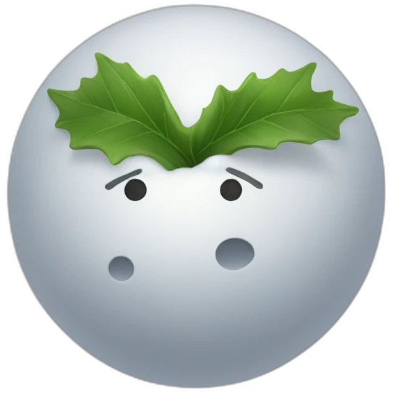 Snow ball emoji