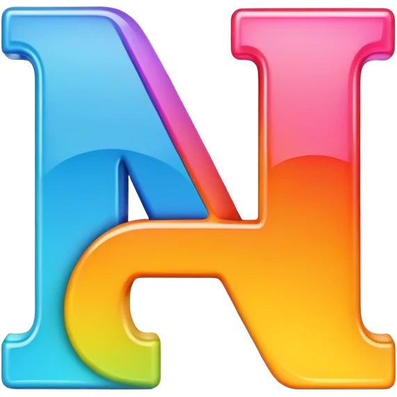 AI icon, two letters, colorful emoji