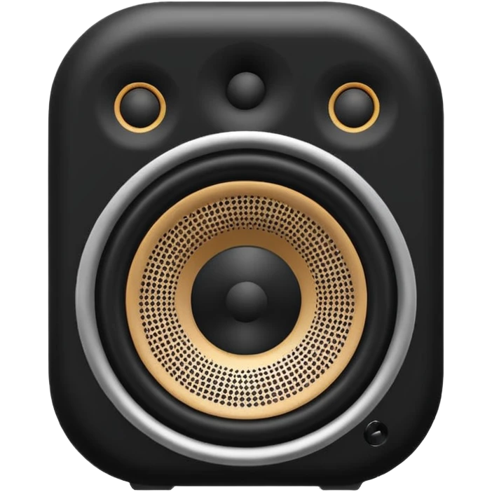 black speaker emoji