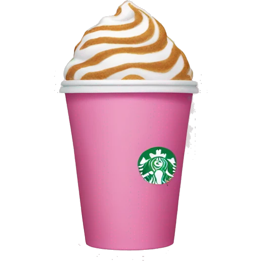 Pink Starbucks  emoji
