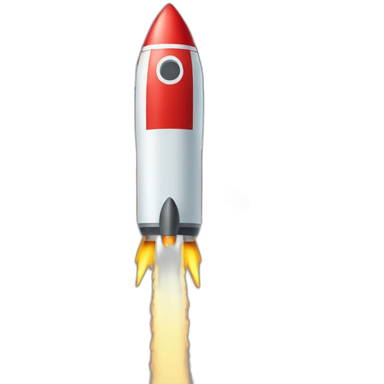 Rocket aim8ng a target emoji