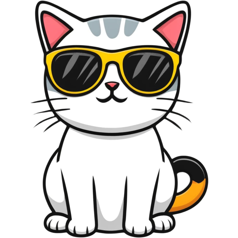 cat wearing sunglasses emoji