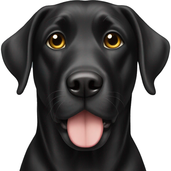 black lab emoji