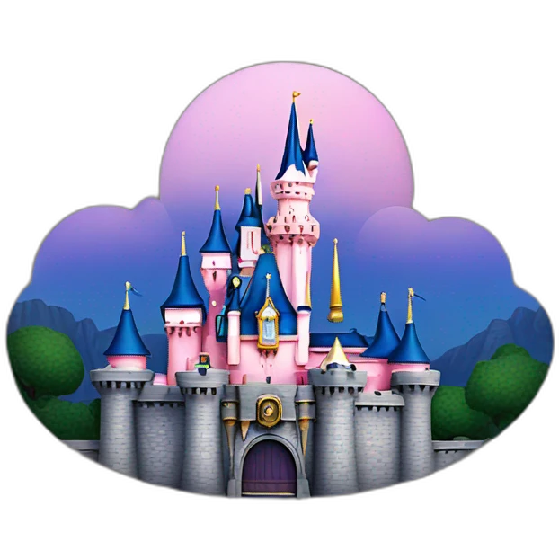sleeping beauty Castle at Disneyland emoji