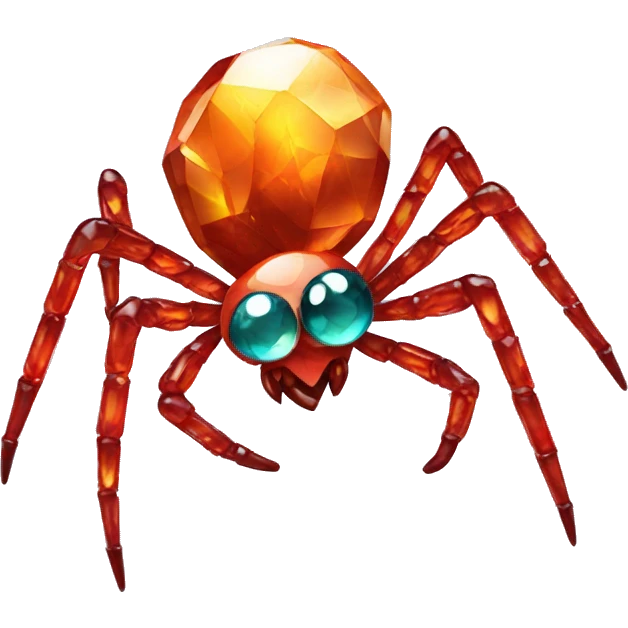 Spider made of gems emoji