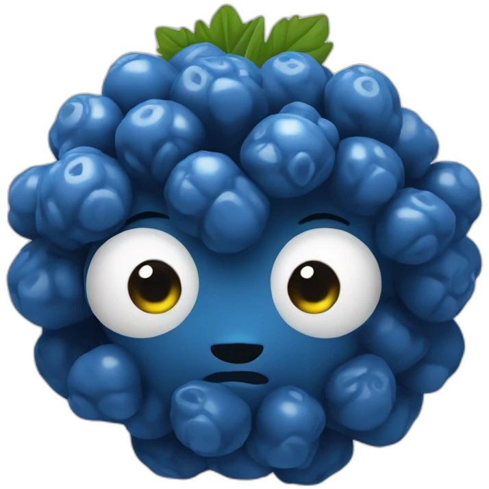 blue rasberry emoji