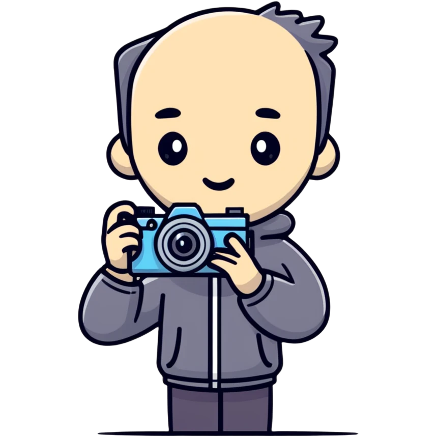 video content creator with camera emoji