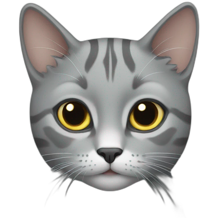 Grey cat emoji