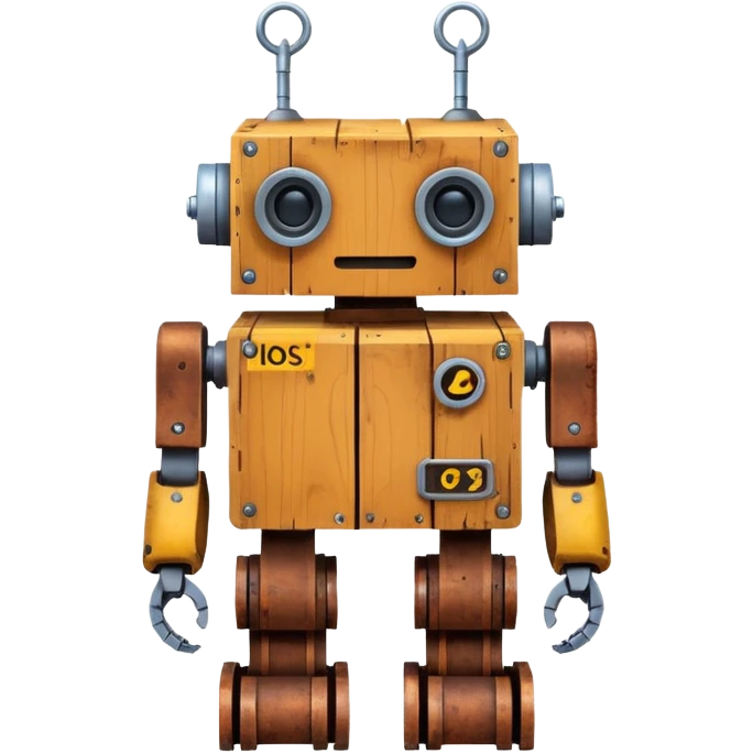 A robot made out of crates emoji