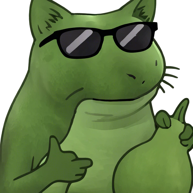 Cat with sunglasses on an eggplant  emoji