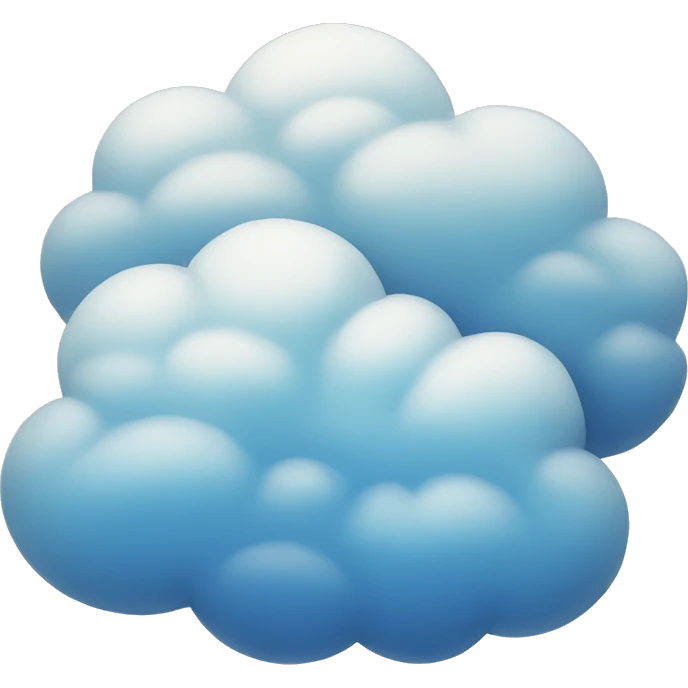 Blue clouds emoji