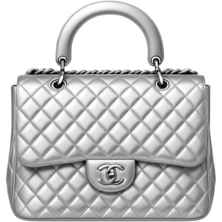Silver chanel bag emoji