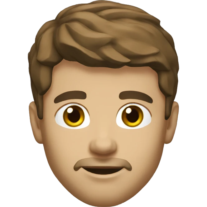 player on the boston bruins white male no beard short brown hair emoji