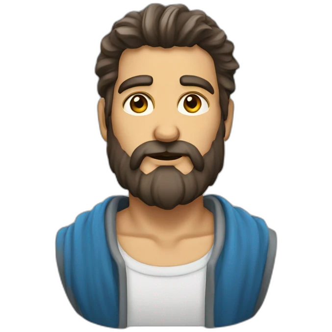 Homme zeus brun emoji
