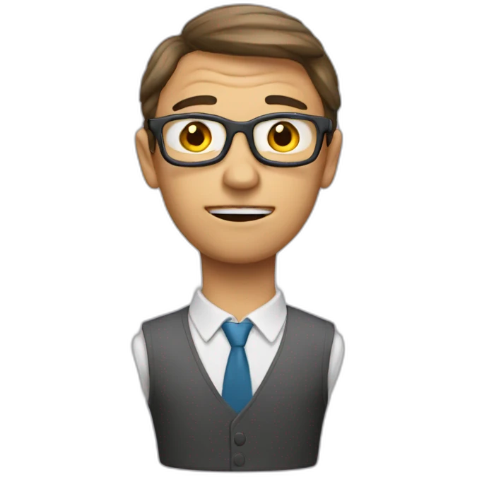 Bad teacher with cover head emoji